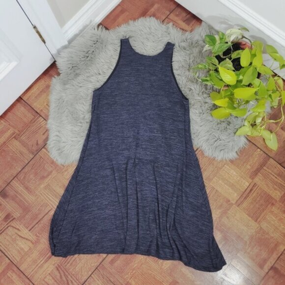 ARITZIA Wilfred Free "ROSA" Flowy Blue Jersey Knit Tank Dress - Picture 6 of 11